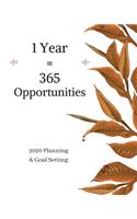 1 Year = 365 Opportunities