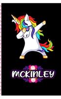Mckinley - Dabbing Unicorn personalized named Notebook