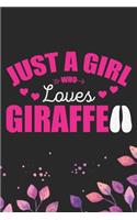 Just A Girl Who Loves Giraffe