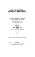 Full committee hearing on challenges and solutions to health insurance coverage for small businesses