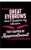 Great Eyebrows Don't Happen By Chance They Happen By Appointment