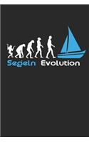 Segeln Evolution: Notizbuch/Tagebuch/Organizer/120 Karierte Seiten/ 6x9 Zoll