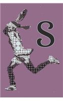 S Monogram Initial Tennis Journal
