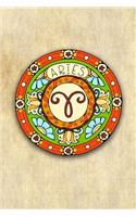 Aries: Zodiac Astrology Symbol Star Sign Gift Journal