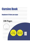 Cursive Book (Beginners 9 lines per page)