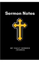 Sermon Notes, My Daily Sermon Journal
