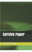 Cursive Paper