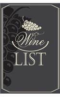 Wine List: Wine Tasting & Collection Log Book (V3)