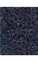 Journal Notebook Mandala Pattern 5: 172 Lined Numbered Pages With 3 Index Pages For Easy Organization in Large 8 x 10 Size For Journaling, Writing, Planning or Doodling.(88 Artsy Lined Journals)