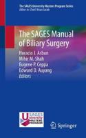 Sages Manual of Biliary Surgery