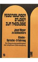 Glaube - Sprache - Erfahrung