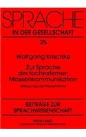 Zur Sprache der fachexternen Massenkommunikation