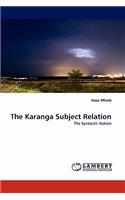 Karanga Subject Relation