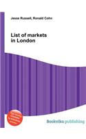 List of Markets in London