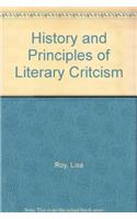 History and Principles of Literary Critcism