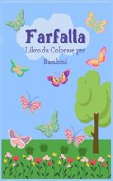Farfalla: Libro da colorare per bambini