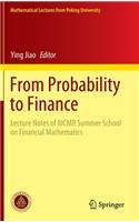 From Probability to Finance