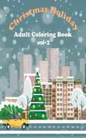 Christmas Holiday Adult Coloring Book Vol-2