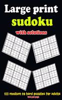 Large print sudoku with solutions