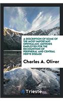 A Description of Some of the Most Important Ophthalmic Methods Employed for the Recognition of Peripheral and Central Nerve Disease