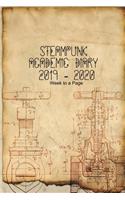 Steampunk Academic Diary 2019 - 2020 Week to a Page