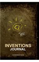 Inventions journal: Ideas writing notebook for inventors 120 pages 6x9