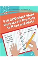 Full 220 Sight Word Worksheets Practice to Read and Write