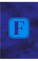 F - Single Letter Monogram Notebook