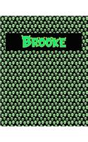 120 Page Handwriting Practice Book with Green Alien Cover Brooke