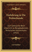 Einfuhrung in Die Probierkunde