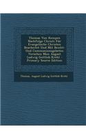 Thomas Von Kempen Nachfolge Christi Fur Evangelische Christen Bearbeitet Und Mit Beicht-Und Communionsgebeten Versehen Mon August Ludwig Gottlob Krehl