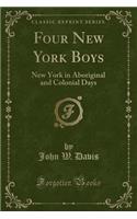 Four New York Boys: New York in Aboriginal and Colonial Days (Classic Reprint)