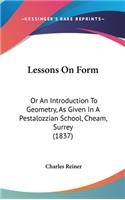 Lessons On Form