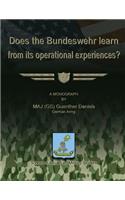 Does the Bundeswehr Learn From its Operational Experiences?