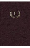 Monogram "b" Meeting Notebook: (2 Monogram Maroon 150 Meeting)