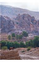 Charming View of Petra Jordan and a Horse Travel Journal: 150 Page Lined Notebook/Diary