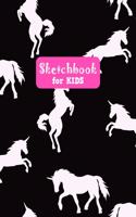 Sketchbook for Kids: Cute Unicorn Large Sketch Book for Sketching, Drawing, Creative Doodling Notepad and Activity Book - Birthday and Christmas Gift Ideas for Kids, Boy