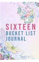 Sixteen Bucket List Journal