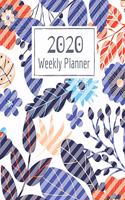 Weekly Planner for 2020- 52 Weeks Planner Schedule Organizer- 8"x10" 120 pages Book 17: Large Floral Cover Planner for Weekly Scheduling Organizing Goal Setting- January 2020/December 2020