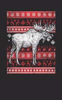 Ugly Christmas Sweater - Moose: Dotted Bullet Notebook - Christmas Gift for Kids, Women, Men Girls And Boys