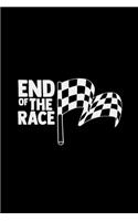 End of the race: 6x9 KART RACING - blank with numbers paper - notebook - notes