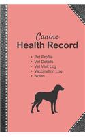 Canine health record