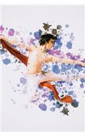 Male Danseur Dancer Watercolor Journal, Blank Sketch Paper