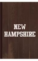 New Hampshire Journal Notebook: Blank Lined Ruled for Writing 6x9 110 Pages