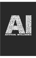 AI Artificial Intelligence: AI Machine Learning Journal Blank Lined 6x9 Journal