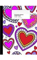 Composition Notebook College Ruled 7.44 X 9.69 Inches 100 Sheets / 200 Pages