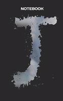 J - Notebook: Lined, Empty Journal with the Initials of the Alphabet for Graffiti and Wall Art Fans - Format: 6x9 Inch, 110 Pages