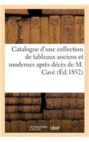 Catalogue d'Une Collection de Tableaux Anciens Et Modernes Après Décès de M. Cavé: , Ancien Directeur Des Beaux-Arts