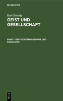 Geschichtsphilosophie Und Soziologie