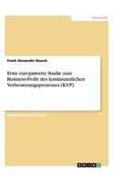 Erste europaweite Studie zum Business-Profit des kontinuierlichen Verbesserungsprozesses (KVP)